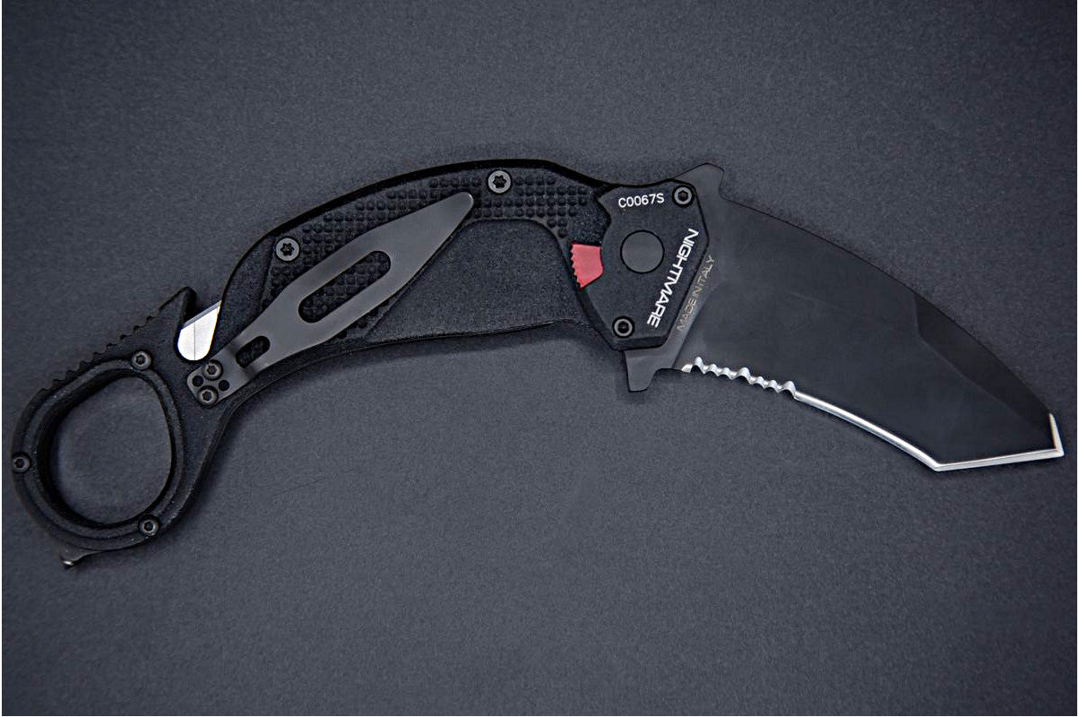 BLACK NIGHTMARE KARAMBIT – with a uniquely curved blade