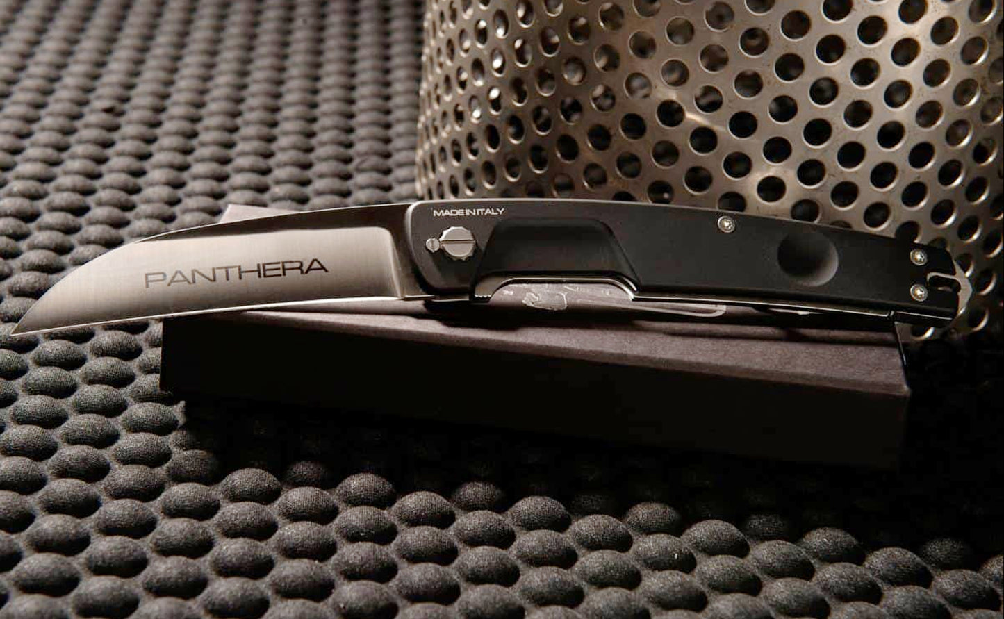 PANTHERA FOLDER SATIN BLADE - high-speed razor type opening system