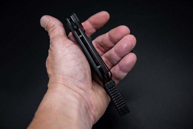 NIGHTMARE KARAMBIT BLACK- with a uniquely curved rescue blade